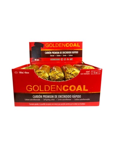 carbón autoencendido golden coal 40 mm