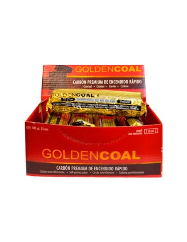 carbón autoencendido golden coal 33 mm