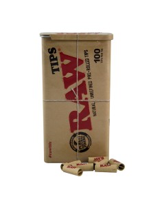 caja raw metal + 100 preprolled filtros - display 6 unidades 2