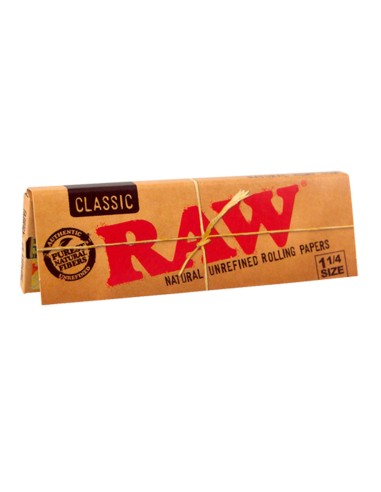papel raw 1 1/4 classic - display 24 unidades