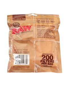 filtros raw slim algodón 200 unidades - caja 30 bolsas 2