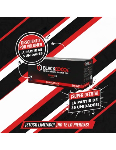 CARBÓN CACHIMBA BLACKCOCO´S 26mm - 20 KG
