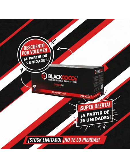 CARBÓN CACHIMBA BLACKCOCO´S 26mm - 20 KG
