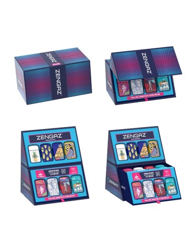 EXPOSITOR 16 ENCENDEDORES ZENGAZ ROYAL JET MINI...