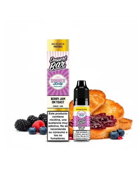 Dinner Lady Dessert Bar Berry Jam on Toast - Sales de nicotina 10ml