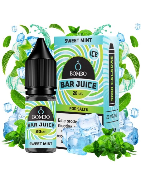 Bombo Bar Juice Sweet Mint Ice- Sales de Nicotina 10 ml
