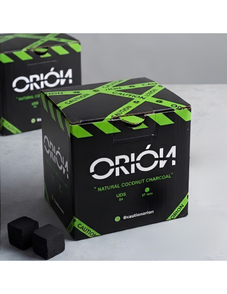 Caja de carbon natural Orion 27mm para shisha