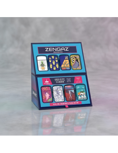 EXPOSITOR 16 ENCENDEDORES ZENGAZ ROYAL JET MINI...
