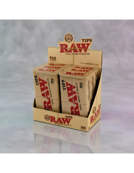 CAJA RAW METAL + 100 PREPROLLED FILTROS - DISPLAY 6 UNIDADES