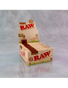 PAPEL RAW ORGANIC KING SIZE SLIM - DISPLAY 50 UNIDADES