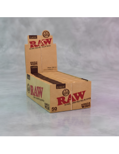 PAPEL RAW SINGLE WIDE CLASSIC - DISPLAY 50 UNIDADES