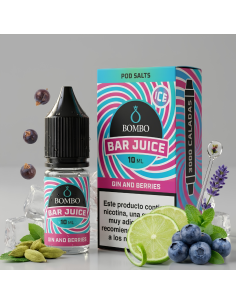 Bombo Bar Juice Gin and Berries Ice - Sales de Nicotina 10 ml