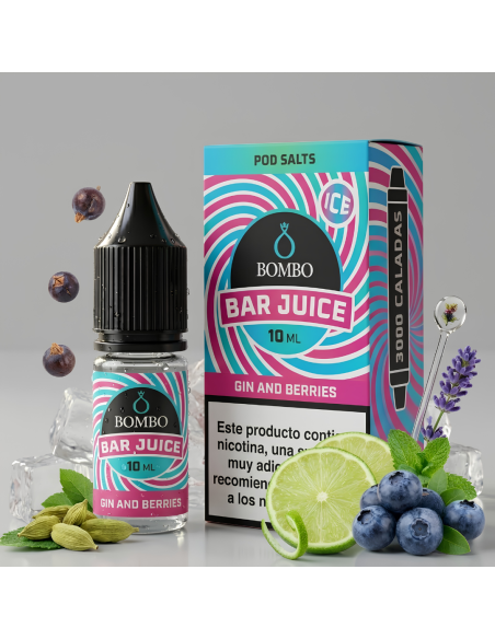 Bombo Bar Juice Gin and Berries Ice - Sales de Nicotina 10 ml